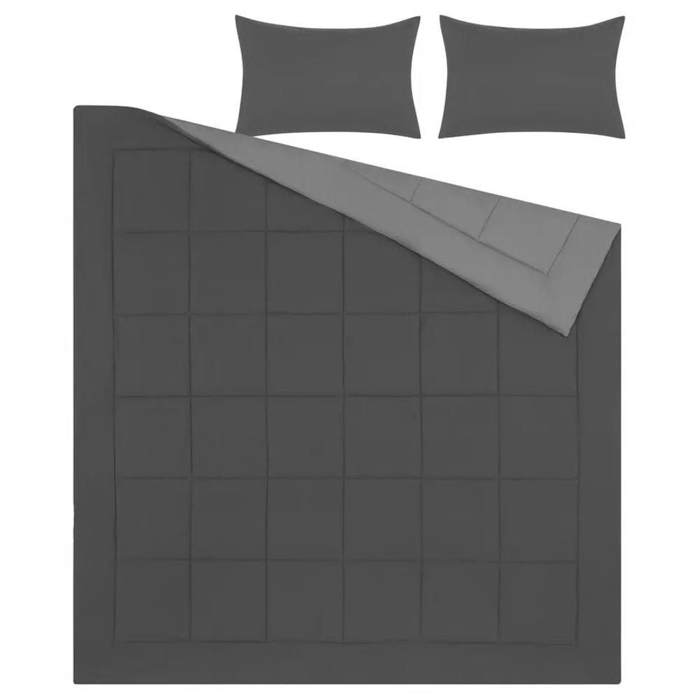 Elegant Gray Comforter Set